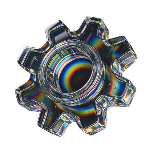 Cog icon for internal tools and admin